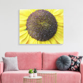 Gelbe Sonnenblumenkanvas drucken Leinwanddruck (Insitu (Wohnzimmer))