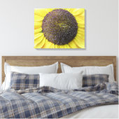 Gelbe Sonnenblumenkanvas drucken Leinwanddruck (Insitu (Schlafzimmer))