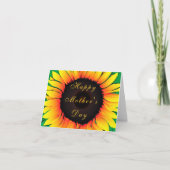 Gelbe Sonnenblumenkarte Karte (Vorderseite)