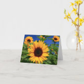 Gelbe Sonnenblumenkerbe Karte (Gelbe Blume)