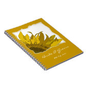 Gelbe Sonnenblumenkirche Notizblock (Rechte Seite)