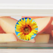 Gelbe Sonnenblumenkleber Etiketten (Befestigt)