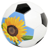 Gelbe Sonnenblumenkugel Fußball (Dreiviertel)