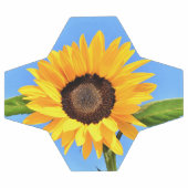 Gelbe Sonnenblumenkugel Fußball (Flach)