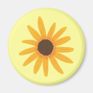 Gelbe Sonnenblumenmagnete Magnet