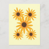 Gelbe Sonnenblumenmalerei Postkarten (Vorderseite)