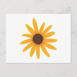 Gelbe Sonnenblumenmalerei Postkarten