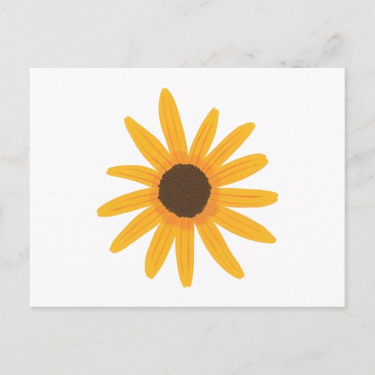 Gelbe Sonnenblumenmalerei Postkarten (Vorderseite)