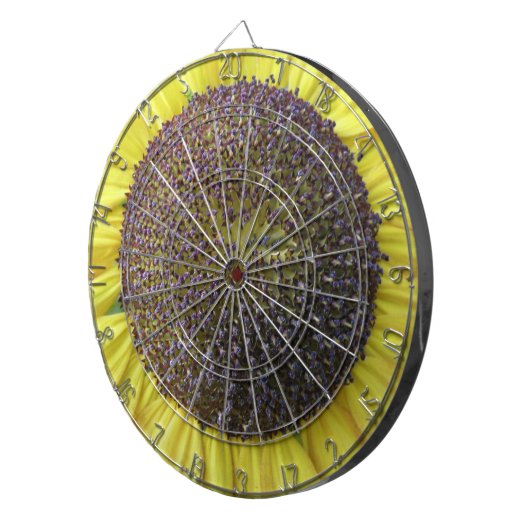 Gelbe Sonnenblumenmatte Dartscheibe (Vorderseite rechts)