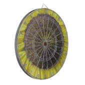 Gelbe Sonnenblumenmatte Dartscheibe (Vorderseite Links)