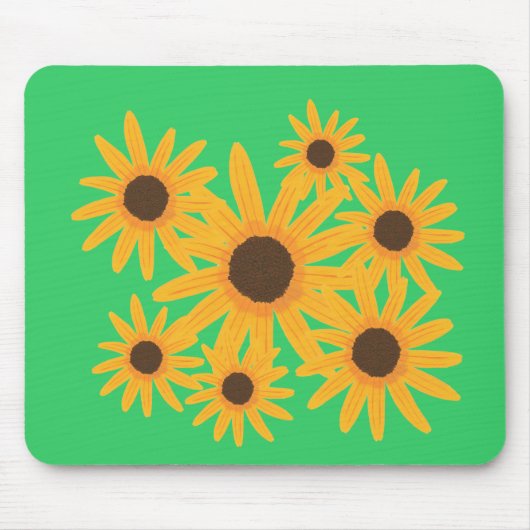 Gelbe Sonnenblumenmousepads Mousepad (Vorne)
