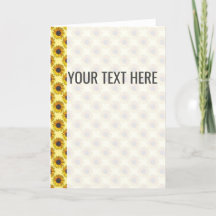 Gelbe Sonnenblumenmuster - Ankündigung