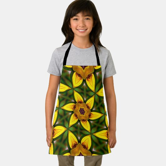 Gelbe Sonnenblumenmuster Schürze (Insitu)