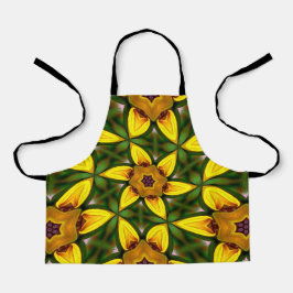 Gelbe Sonnenblumenmuster Schürze