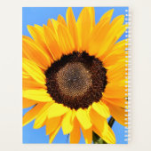 Gelbe Sonnenblumenplaner Planer (Rückseite)