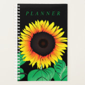 Gelbe Sonnenblumenplaner Planer (Vorderseite)