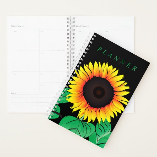 Gelbe Sonnenblumenplaner Planer (Anzeige)
