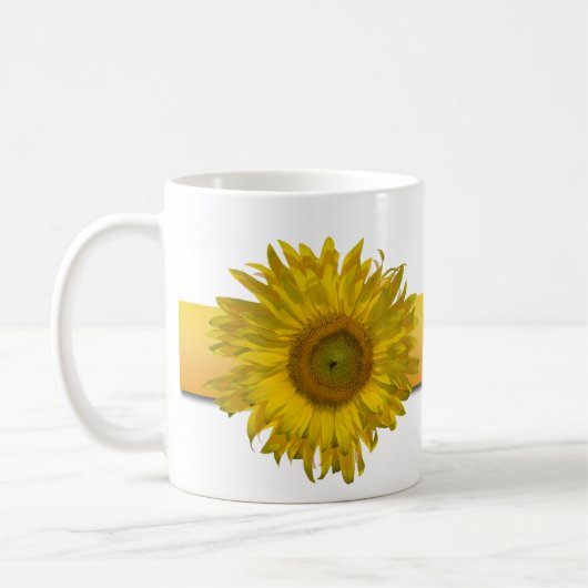 Gelbe Sonnenblumenzange Kaffeetasse (Links)