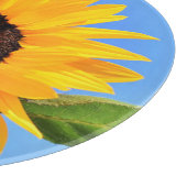 Gelbe Sonnenblumenzange Schneidebrett (Ecke)