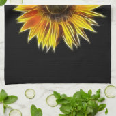 Gelbe Sonnenblumesun-Blumen-Pflanze Geschirrtuch (Gefaltet)