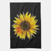 Gelbe Sonnenblumesun-Blumen-Pflanze Geschirrtuch (Vertikal)