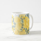 Gelbe Sonnenblüten Kaffeetasse (VorderseiteRechts)