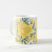 Gelbe Sonnenblüten Kaffeetasse (Vorderseite Links)