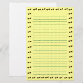Gelbe Sonnenbrille Lined Stationery Briefpapier (Vorne/Hinten)