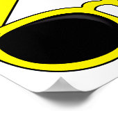 Gelbe Sonnenbrille Poster (Ecke)