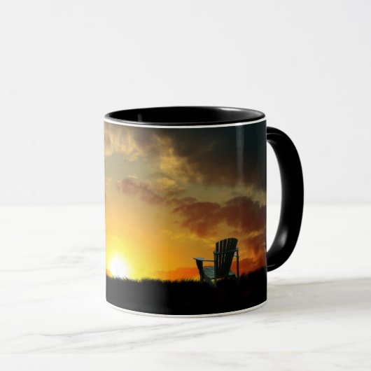 Gelbe Sonnencreme-Tasse Tasse (VorderseiteRechts)