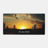 Gelbe Sonnencreme-Wiesenmatte Schreibtischunterlage (Vorderseite)