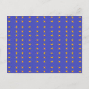 Gelbe Sonnenmuster Postkarte