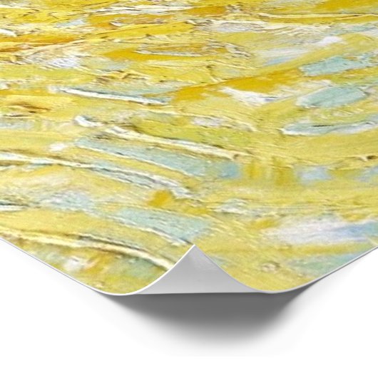 Gelbe Sonnenschein Poster (Ecke)