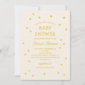 Gelbe sonnige Blume. Niedliche Blütendusche Einladung (Vorderseite)