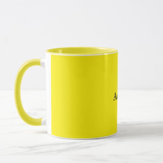 Gelbe, sonnige Vorlage Tasse (Links)