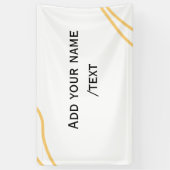 Gelbe spanische Randname-Textzeilen  Banner (Vertikal)