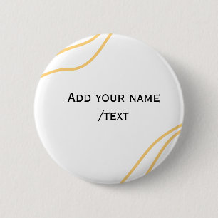 Gelbe spanische Randname-Textzeilen  Button