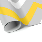 Gelbe Sparren Geschenkpapier (Rolleneckpunkt)