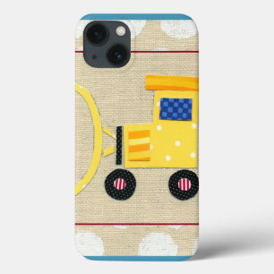 Gelbe Spielzeug-Bulldozer-LKW von Chariklia Zarria iPhone 13 Hülle