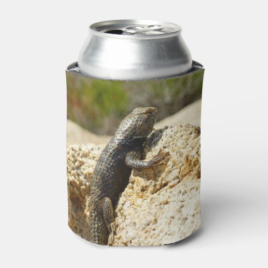 Gelbe Spiny Lizard bei Joshua Tree Dosenkühler (Kanne Vorderseite)