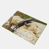 Gelbe Spiny Lizard bei Joshua Tree Fußmatte (Schrägansicht)