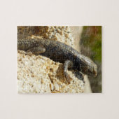 Gelbe Spiny Lizard bei Joshua Tree Puzzle (Horizontal)