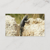 Gelbe Spiny Lizard bei Joshua Tree Visitenkarte (Rückseite)