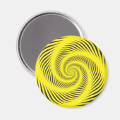 GELBE SPIRALE MAGNET (Vorderseite/Rückseite)