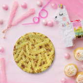 Gelbe Spiralpastete Pappteller (Party)