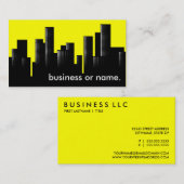 Gelbe Stadt Visitenkarte (Vorne/Hinten)