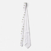 Gelbe Stangen-Kunst Krawatte (Rückseite)