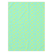 Gelbe Sterne auf Türkis Tischdecke (Vorderseite)