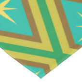 Gelbe Sterne aus dem Mittelalter auf dem Muster Re Tischdecke (Schrägansicht)