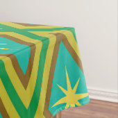 Gelbe Sterne aus dem Mittelalter auf dem Muster Re Tischdecke (Beispiel)